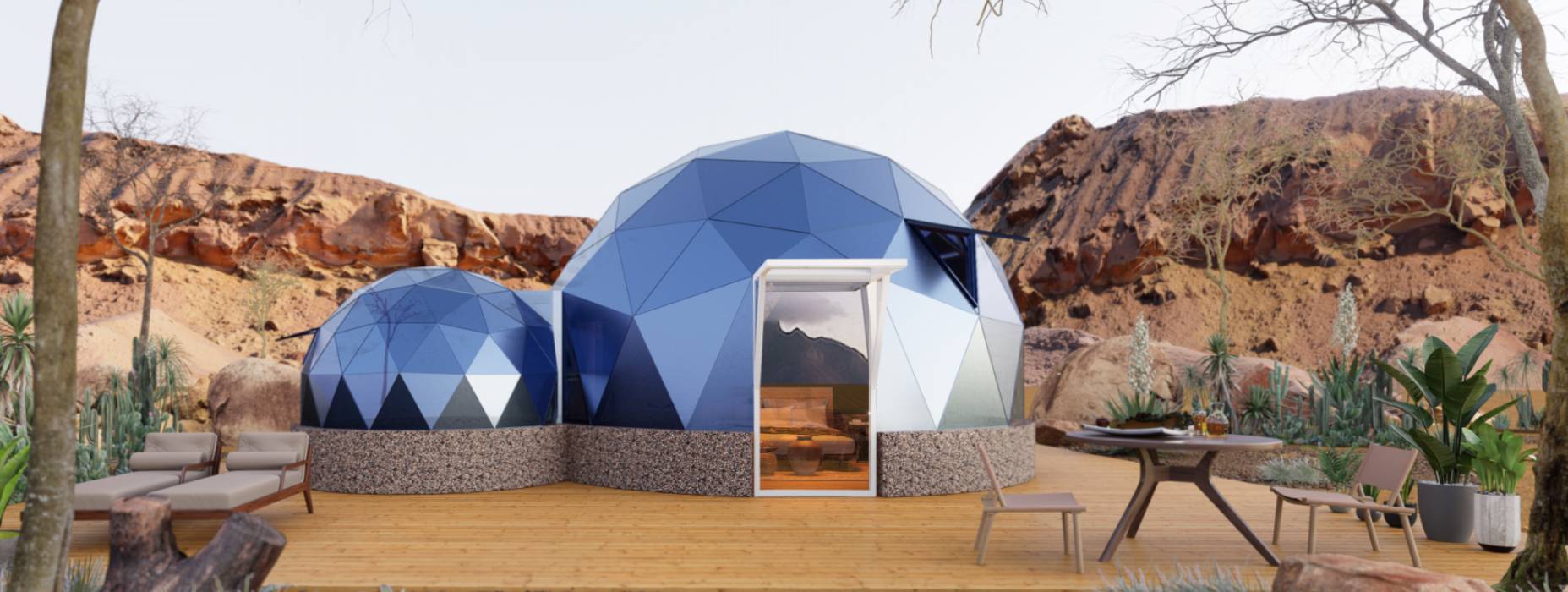 阜城县球形智能光伏玻璃星空房